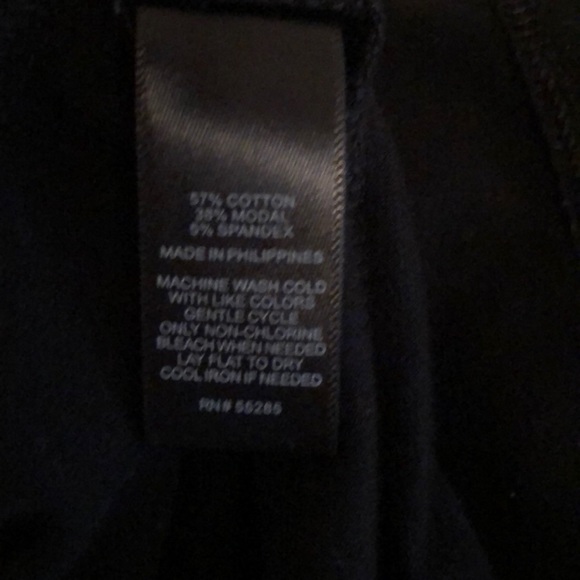 Express - Black V Neck Fit and Flare Casual Dress - Picture 4 of 4